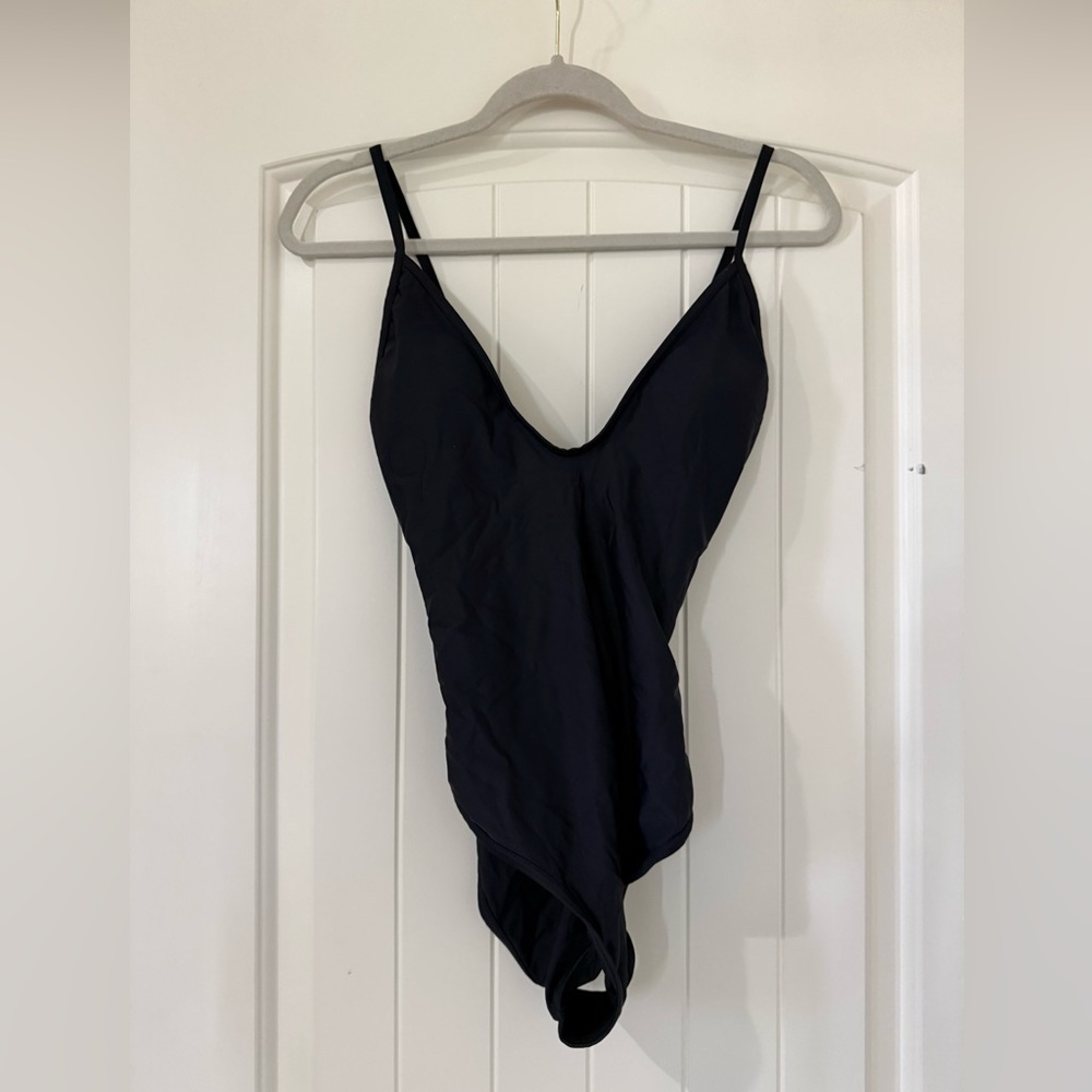 Black One-Piece Swimsuit